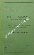 Book cover of Sectional Appendix to Working Timetable and books of Rules and Regulations - Southern Section - June, 1969 by British Railways London Midland Region